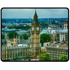 London England City Landmark Fleece Blanket (medium)  by Celenk