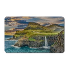 Coastline Waterfall Landscape Magnet (rectangular) by Celenk