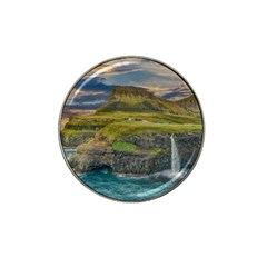 Coastline Waterfall Landscape Hat Clip Ball Marker by Celenk