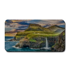 Coastline Waterfall Landscape Medium Bar Mats by Celenk