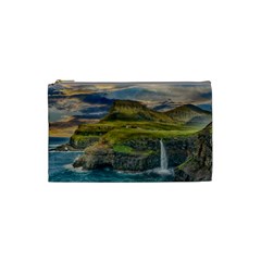 Coastline Waterfall Landscape Cosmetic Bag (small) 