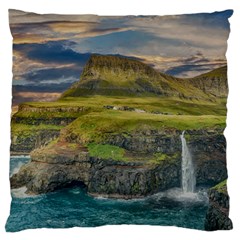 Coastline Waterfall Landscape Standard Flano Cushion Case (one Side) by Celenk