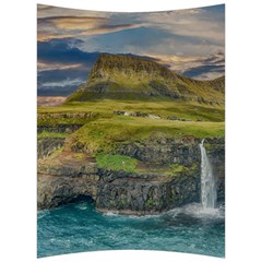 Coastline Waterfall Landscape Back Support Cushion