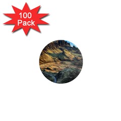 Nature Landscape Mountains Outdoor 1  Mini Buttons (100 Pack)  by Celenk