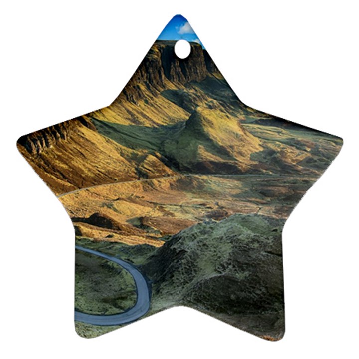 Nature Landscape Mountains Outdoor Star Ornament (Two Sides)