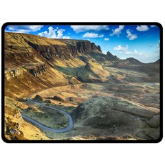 Nature Landscape Mountains Outdoor Fleece Blanket (large)  by Celenk