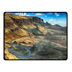 Nature Landscape Mountains Outdoor Double Sided Fleece Blanket (small)  by Celenk