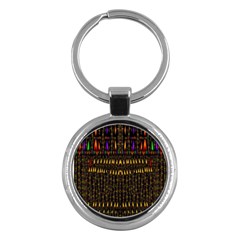 Hot As Candles And Fireworks In Warm Flames Key Chains (round)  by pepitasart