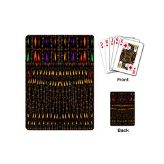 Hot As Candles And Fireworks In Warm Flames Playing Cards (mini)  by pepitasart