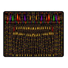 Hot As Candles And Fireworks In Warm Flames Double Sided Fleece Blanket (small)  by pepitasart