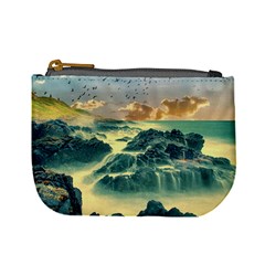 Coastline Sea Nature Sky Landscape Mini Coin Purses