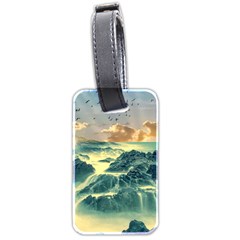 Coastline Sea Nature Sky Landscape Luggage Tags (two Sides)