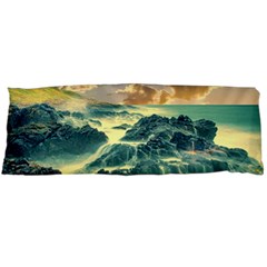 Coastline Sea Nature Sky Landscape Body Pillow Case (dakimakura) by Celenk