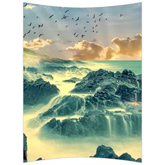 Coastline Sea Nature Sky Landscape Back Support Cushion by Celenk