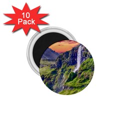 Waterfall Landscape Nature Scenic 1 75  Magnets (10 Pack)  by Celenk