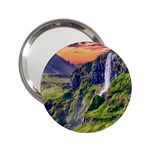 Waterfall Landscape Nature Scenic 2.25  Handbag Mirrors Front