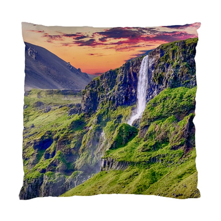 Waterfall Landscape Nature Scenic Standard Cushion Case (One Side)