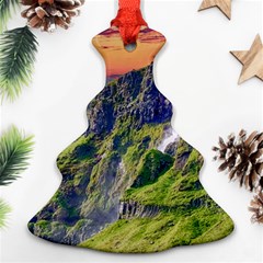 Waterfall Landscape Nature Scenic Ornament (christmas Tree)  by Celenk