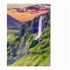 Waterfall Landscape Nature Scenic Small Garden Flag (two Sides) by Celenk