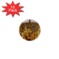 New York Empire State Building 1  Mini Magnet (10 Pack)  by Celenk