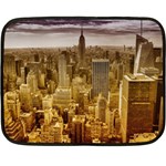 New York Empire State Building Double Sided Fleece Blanket (Mini)  35 x27  Blanket Front