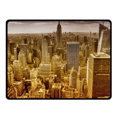 New York Empire State Building Fleece Blanket (small) by Celenk