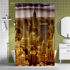 New York Empire State Building Shower Curtain 48  X 72  (small)  by Celenk