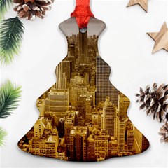 New York Empire State Building Christmas Tree Ornament (two Sides) by Celenk