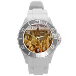 New York Empire State Building Round Plastic Sport Watch (L) Front