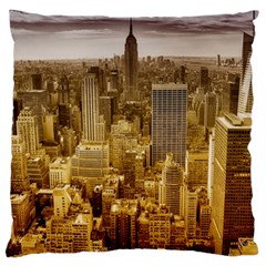 New York Empire State Building Large Cushion Case (two Sides) by Celenk