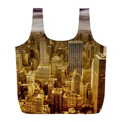 New York Empire State Building Full Print Recycle Bags (l)  by Celenk