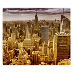 New York Empire State Building Double Sided Flano Blanket (small)  by Celenk