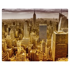 New York Empire State Building Double Sided Flano Blanket (medium)  by Celenk