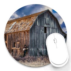 Banjo Player Outback Hill Billy Round Mousepads by Celenk