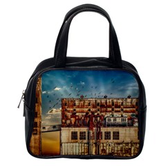 Ruin Abandoned Building Urban Classic Handbags (one Side) by Celenk