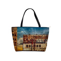 Ruin Abandoned Building Urban Shoulder Handbags by Celenk