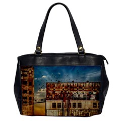 Ruin Abandoned Building Urban Office Handbags by Celenk