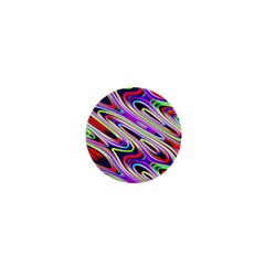 Multi Color Wave Abstract Pattern 1  Mini Buttons by Celenk