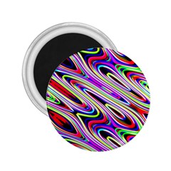 Multi Color Wave Abstract Pattern 2 25  Magnets by Celenk