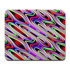 Multi Color Wave Abstract Pattern Large Mousepads by Celenk