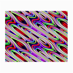 Multi Color Wave Abstract Pattern Small Glasses Cloth by Celenk