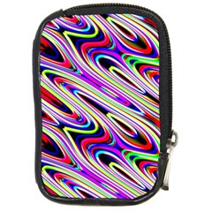 Multi Color Wave Abstract Pattern Compact Camera Cases by Celenk