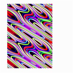 Multi Color Wave Abstract Pattern Large Garden Flag (two Sides) by Celenk