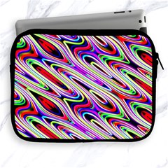 Multi Color Wave Abstract Pattern Apple Ipad 2/3/4 Zipper Cases by Celenk