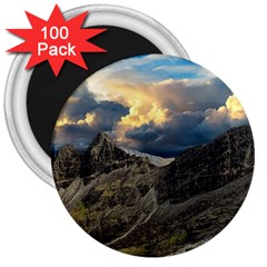 Landscape Clouds Scenic Scenery 3  Magnets (100 pack)