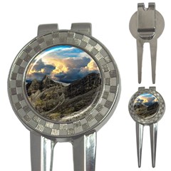 Landscape Clouds Scenic Scenery 3-in-1 Golf Divots