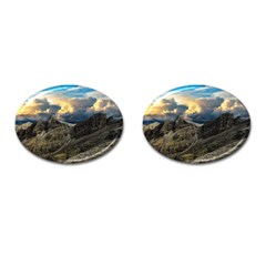 Landscape Clouds Scenic Scenery Cufflinks (Oval)