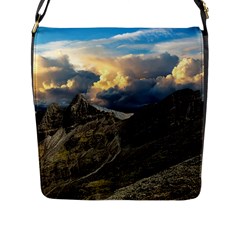 Landscape Clouds Scenic Scenery Flap Messenger Bag (L) 