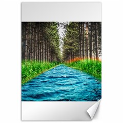 River Forest Landscape Nature Canvas 20  X 30   by Celenk