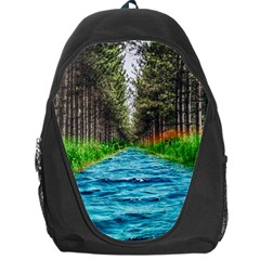 River Forest Landscape Nature Backpack Bag by Celenk